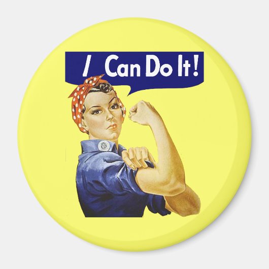 Rosie Riveter – マグネットでできる マグネット (正面)