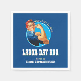 Rosie Riveter LABOR DAY BBQ スタンダードカクテルナプキン