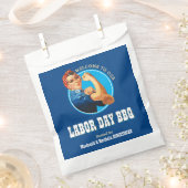 Rosie Riveter LABOR DAY BBQ フェイバーバッグ (クリップ留めされた状態)
