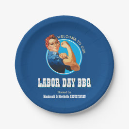 Rosie Riveter LABOR DAY BBQ ペーパープレート