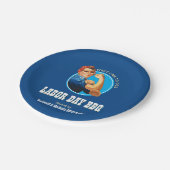 Rosie Riveter LABOR DAY BBQ ペーパープレート (アングル)