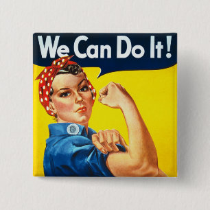 Rosie Rivetter 缶バッジ