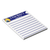 Rosie the Riveterパーソナライズされたのメモカスタム帳 ノートパッド (アングル)