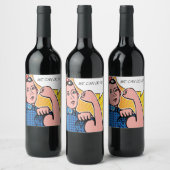 Rosie the Riveter我々はそれを行うことができるアーポップ・アートのトリミックス ワインラベル (ボトル)