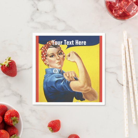 Rosie the Riveter我々はそれを行うことができるカスタム文字 スタンダードカクテルナプキン (インサイチュ)