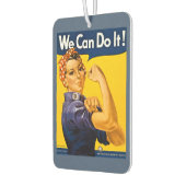 Rosie the Riveter我々はそれを行うことができるレトロヴィンテージ カーエアーフレッシュナー (左)