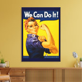 Rosie the Riveter我々はそれを行うことができるヴィンテージ世界大戦2 キャンバスプリント (インサイチュ (リビング))