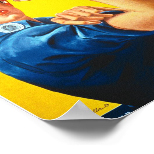 Rosie the Riveter我々はそれを行うことができるヴィンテージ ポスター (角)