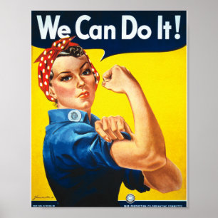Rosie the Riveter我々はそれを行うことができるヴィンテージ ポスター