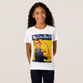 Rosie the Riveter私たちはそれを行うことができるヴィンテージTシャツ Tシャツ (正面フル)