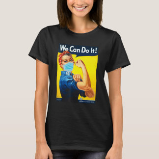 Rosie The Riveter顔私たちはそれを行うことができる顔マスク編集 Tシャツ