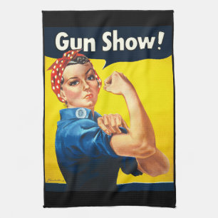 Rosie The Riveter :ガンショー！ キッチンタオル