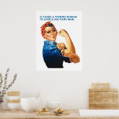 ROSIE THE RIVETER – 「強い女が必要だ…」 ポスター (キッチン)
