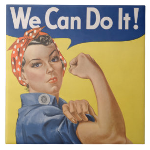 Rosie the Riveter:強い女性の女性のエンパワーメント タイル