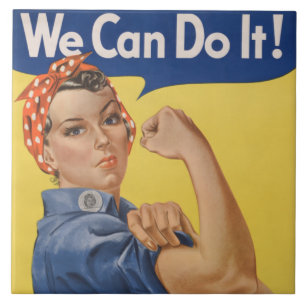 Rosie the Riveter:強い女性の女性のエンパワーメント タイル