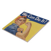 Rosie the Riveter:強い女性の女性のエンパワーメント タイル (側面)