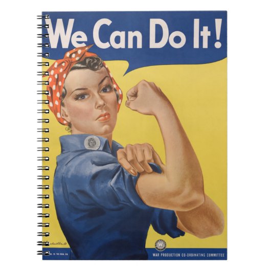 Rosie the Riveter：強い女性の女性のエンパワーメント ノートブック (正面)