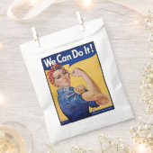 Rosie the Riveter:強い女性の女性のエンパワーメント フェイバーバッグ (クリップ留めされた状態)