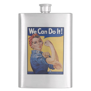 Rosie the Riveter:強い女性の女性のエンパワーメント フラスク