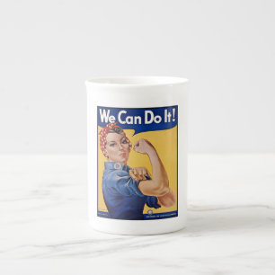 Rosie the Riveter：強い女性の女性のエンパワーメント ボーンチャイナマグカップ