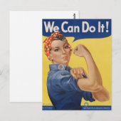Rosie the Riveter:強い女性の女性のエンパワーメント ポストカード (正面/裏面)