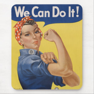 Rosie the Riveter:強い女性の女性のエンパワーメント マウスパッド