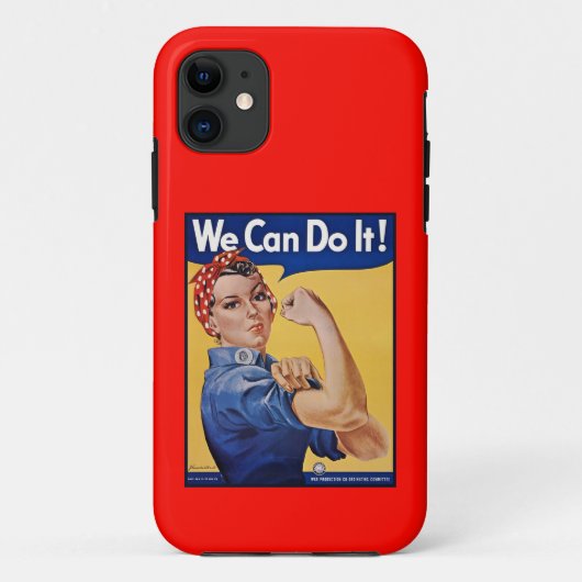 Rosie the Riveter:強い女性の女性のエンパワーメント Case-Mate iPhoneケース (裏面)