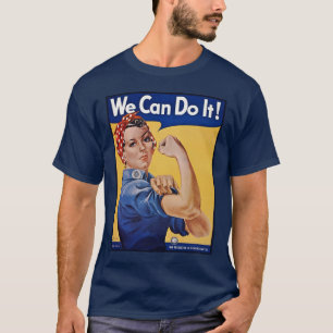 Rosie the Riveter:強い女性の女性のエンパワーメント Tシャツ