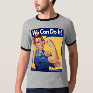 Rosie the Riveter:強い女性の女性のエンパワーメント Tシャツ
