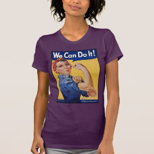 Rosie the Riveter：強い女性の女性のエンパワーメント Tシャツ