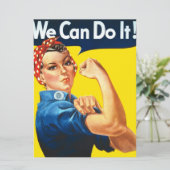 Rosie the Riveter (象徴的なアートワーク) (私たちはそれを行うことができる! カード (スタンド正面)