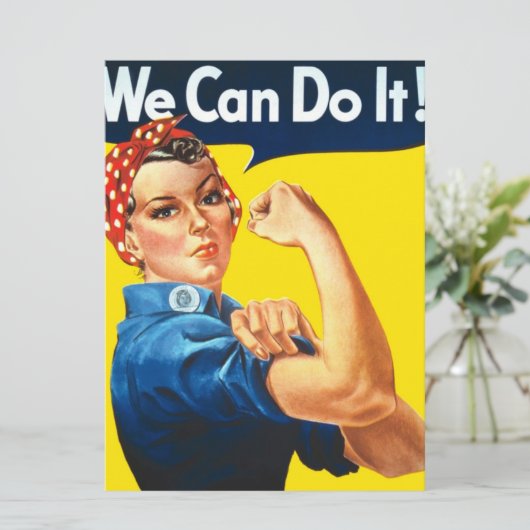Rosie the Riveter (象徴的なアートワーク) (私たちはそれを行うことができる! カード (スタンド正面)