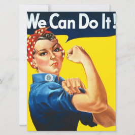 Rosie the Riveter （象徴的なアートワーク） (私たちはそれを行うことができる！ カード