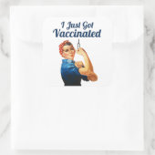 Rosie the Riveter Covid-19ワクチン接種 スクエアシール (バッグ)