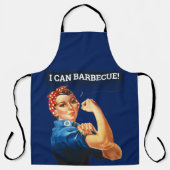 Rosie The Riveter I Can Barbeque Grill Master エプロン (正面)