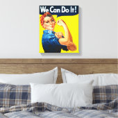 Rosie the Riveter (Iconic Poster) (We Can It!) キャンバスプリント (インサイチュ (寝室))