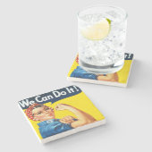 Rosie the Riveter (Iconic Poster) (We Can It!) ストーンコースター (横)