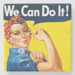 Rosie the Riveter (Iconic Poster) (We Can It!) ストーンコースター