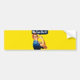 Rosie the Riveter (Iconic Poster) (We Can It!) バンパーステッカー