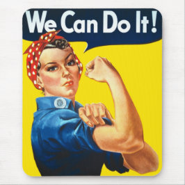 Rosie the Riveter (Iconic Poster) (We Can It!) マウスパッド