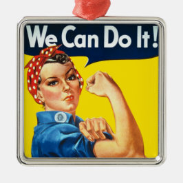 Rosie the Riveter (Iconic Poster) (We Can It!) メタルオーナメント