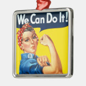 Rosie the Riveter (Iconic Poster) (We Can It!) メタルオーナメント (左)