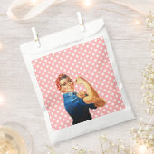 Rosie The Riveter Retro Style フェイバーバッグ (クリップ留めされた状態)