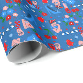 rosie the riveter rockabilly whimsical ラッピングペーパー (ロールコーナー)