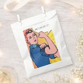 Rosie the Riveter Roy Lichtensteinベン・デイ・アーポップ・アートの フェイバーバッグ (クリップ留めされた状態)