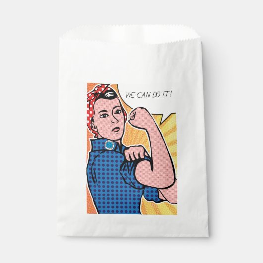 Rosie the Riveter Roy Lichtensteinベン・デイ・アーポップ・アートの フェイバーバッグ (正面)