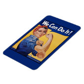 Rosie the Riveter Strong Women in the workforce マグネット (左側)