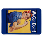 Rosie the Riveter Strong Women in the workforce マグネット (横)