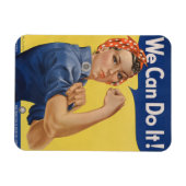 Rosie the Riveter Strong Women in the workforce マグネット (横)