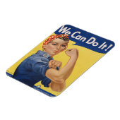 Rosie the Riveter Strong Women in the workforce マグネット (左側)